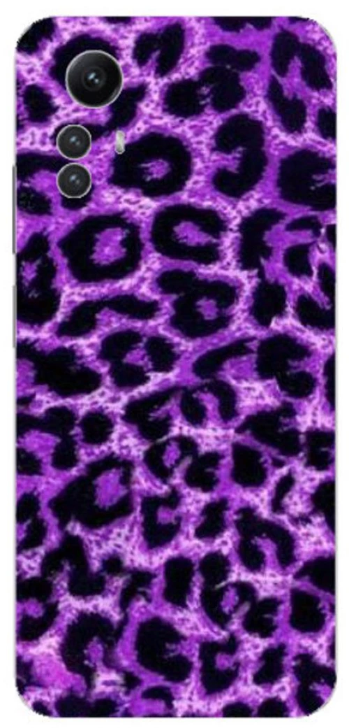 Purple Leopard Silicone Case θήκη για Xiaomi Redmi Note 12S