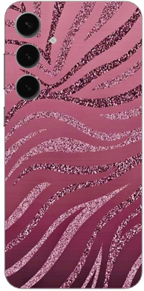 Pink Zebra Silicone Case θήκη για Samsung Galaxy S24 PLUS