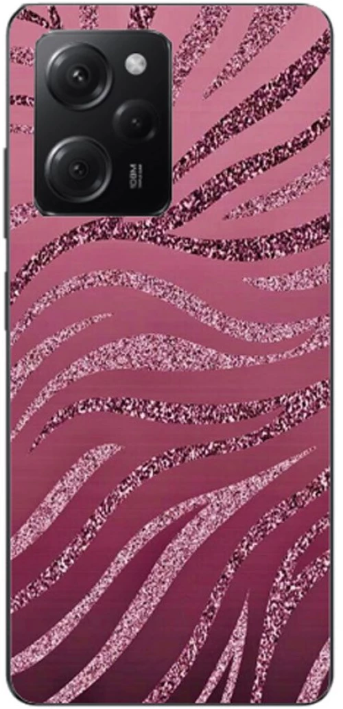 Pink Zebra Silicone case Θήκη για xiaomi Poco X5 Pro