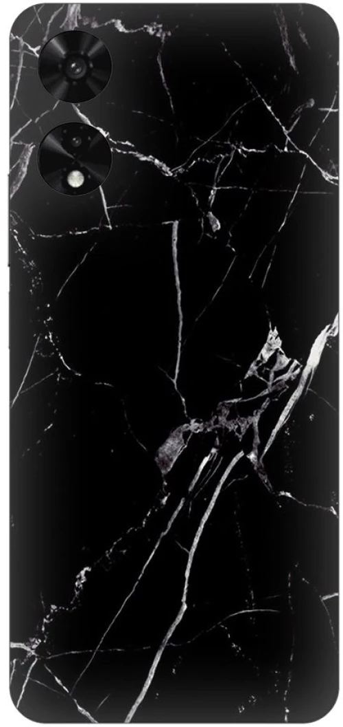 Black Marble Silicone Case θήκη για TCL 50 SE