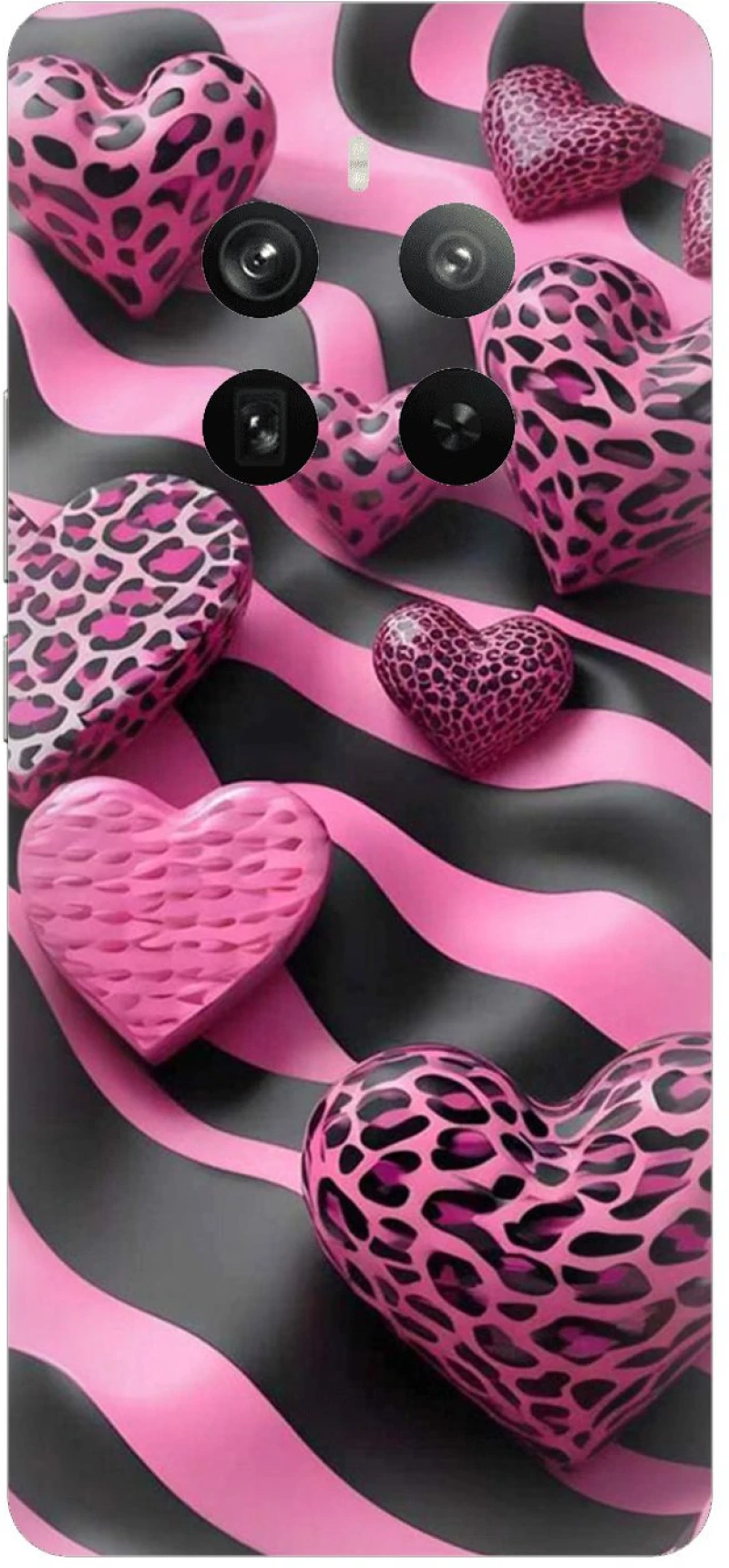 Leopard Hearts Case θήκη για Realme 12 Pro+ 5G