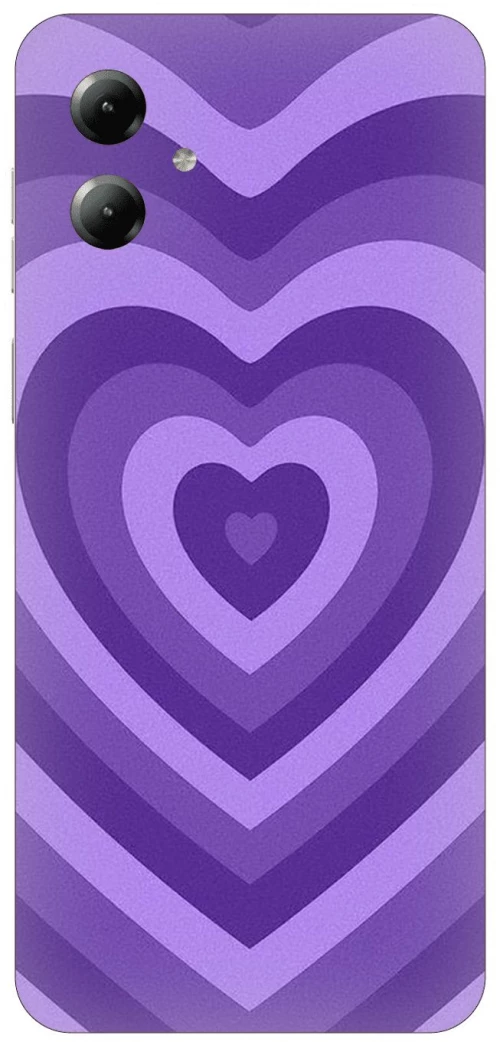 Purple Hearts Silicone Case θήκη για Motorola Moto G14 4G