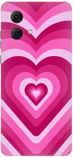 Pink Hearts Silicone Case θήκη για Motorola Moto G84 5G