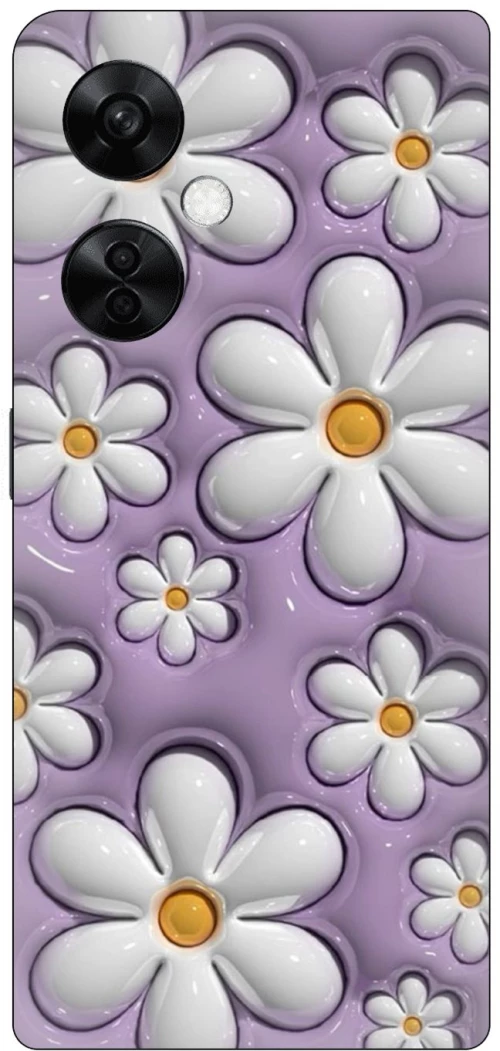 Flowers in Purple Silicone Case θήκη για OnePlus Nord CE 3 Lite 5G