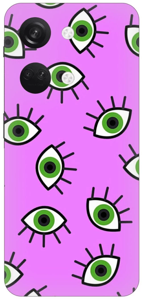 Eyes in Purple Silicone Case θήκη για OnePlus Nord 3 5G