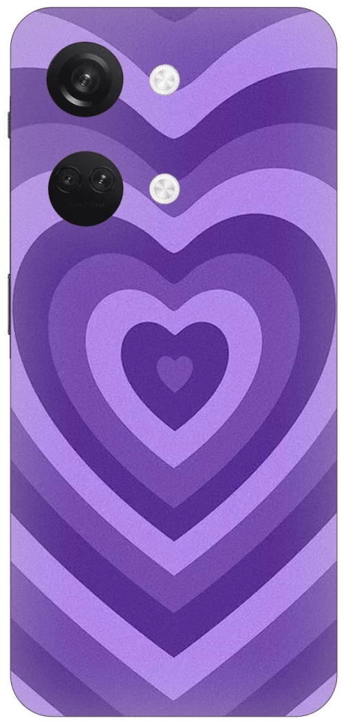 Purple Hearts Silicone Case θήκη για OnePlus Nord 3 5G