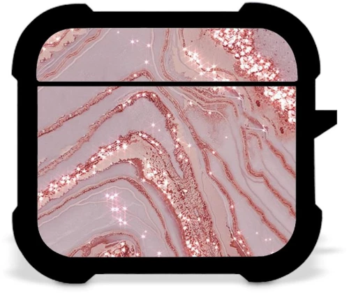 Marble Pink Custom Case Airpods 3