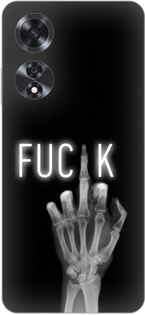 Middle Finger Silicone Case θήκη για OPPO A60 4G