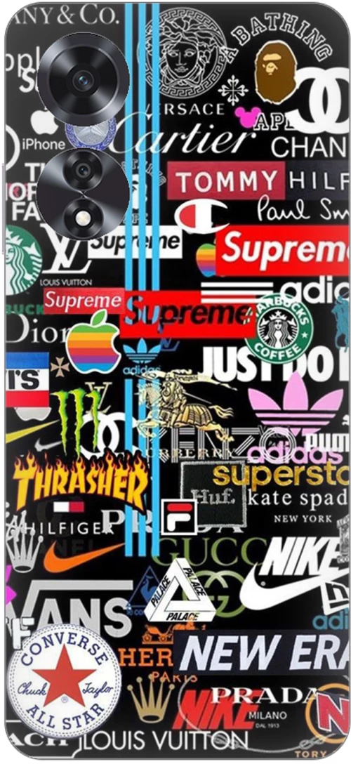 Stickers Brands Silicone Case θήκη για OPPO A60 4G