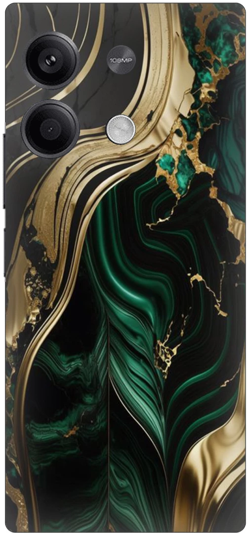 Marble Green-Gold Θήκη για Xiaomi Redmi Note 13 Pro 5G