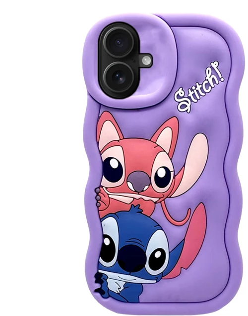 3D SOFT SHOCKPROOF Phone Case Ohana θήκη για iPhone 16 purple