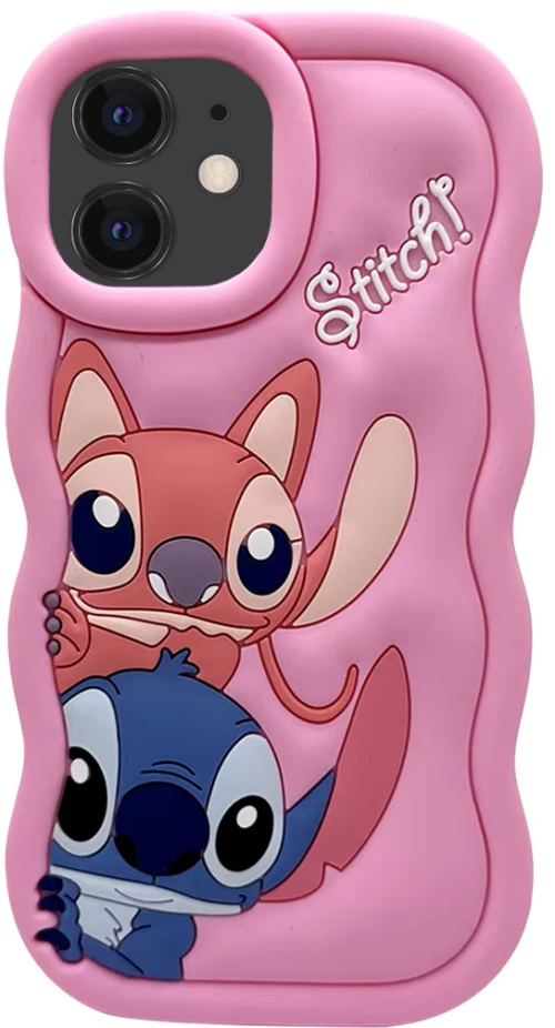 3D SOFT SHOCKPROOF Phone Case Ohana θήκη για iPhone 12 pink