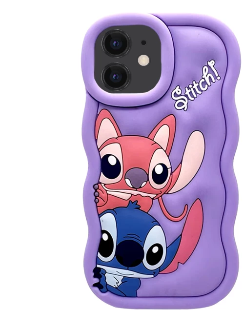 3D SOFT SHOCKPROOF Phone Case Ohana θήκη για iPhone 11 purple