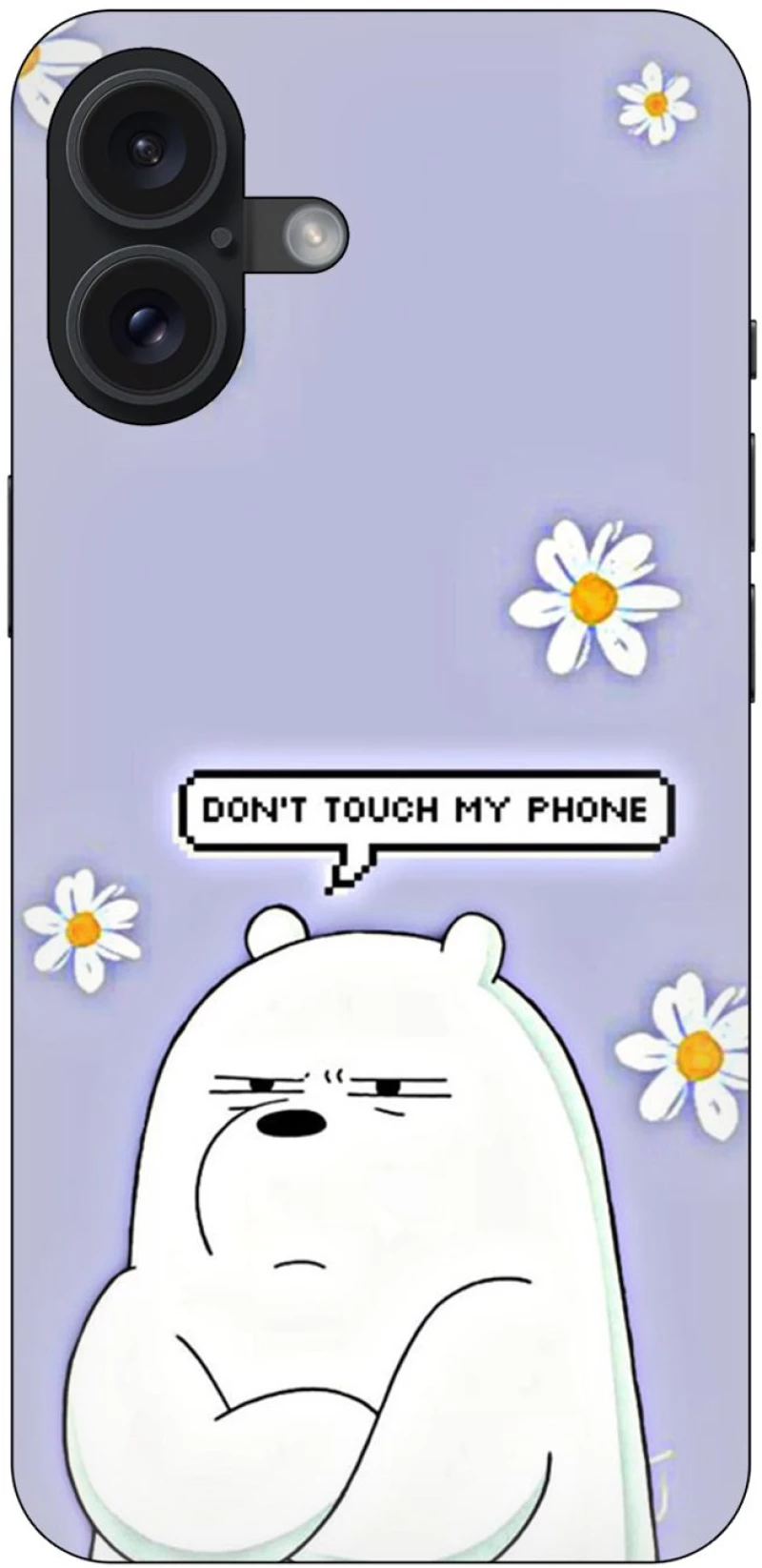 Don't Touch My Phone Bear Θήκη για iPhone 16 Plus