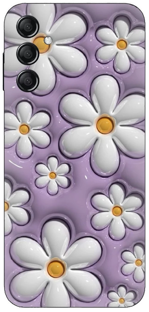 Flowers in Purple Silicone Case θήκη για Samsung Galaxy M35 5G