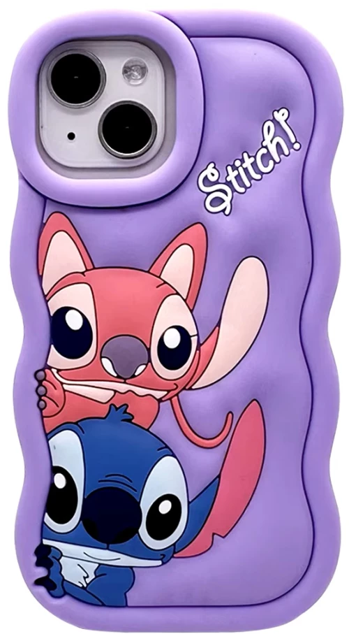 3D SOFT SHOCKPROOF Phone Case Ohana θήκη για iPhone 14 Plus purple