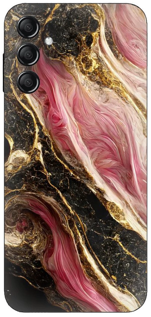 Marble Black-Pink Case θήκη για Samsung Galaxy S25+ Plus 5G