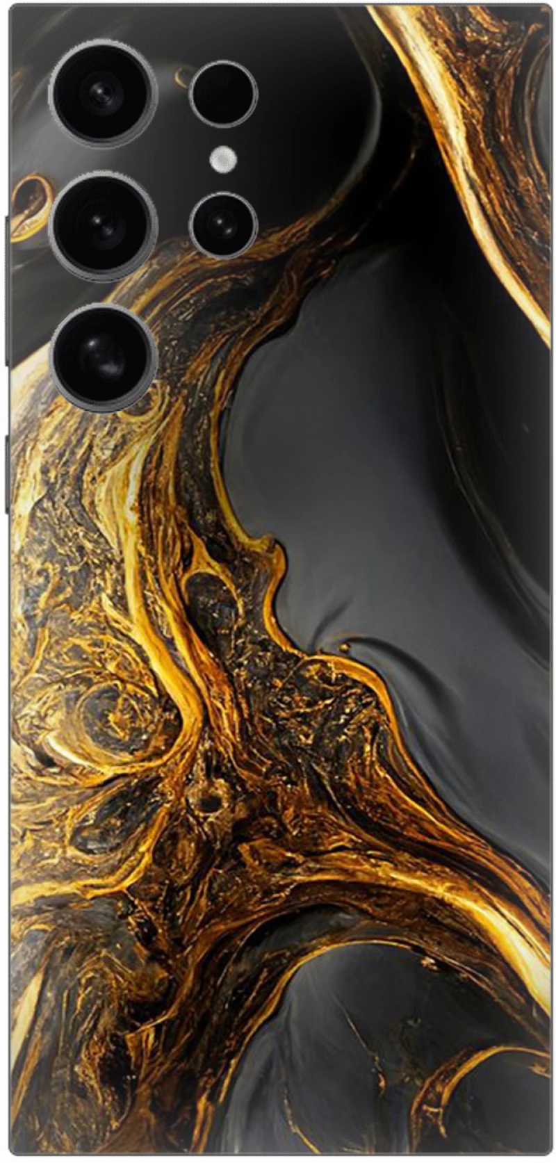 Marble Black-Gold Case θήκη για Samsung Galaxy S25 Ultra 5G
