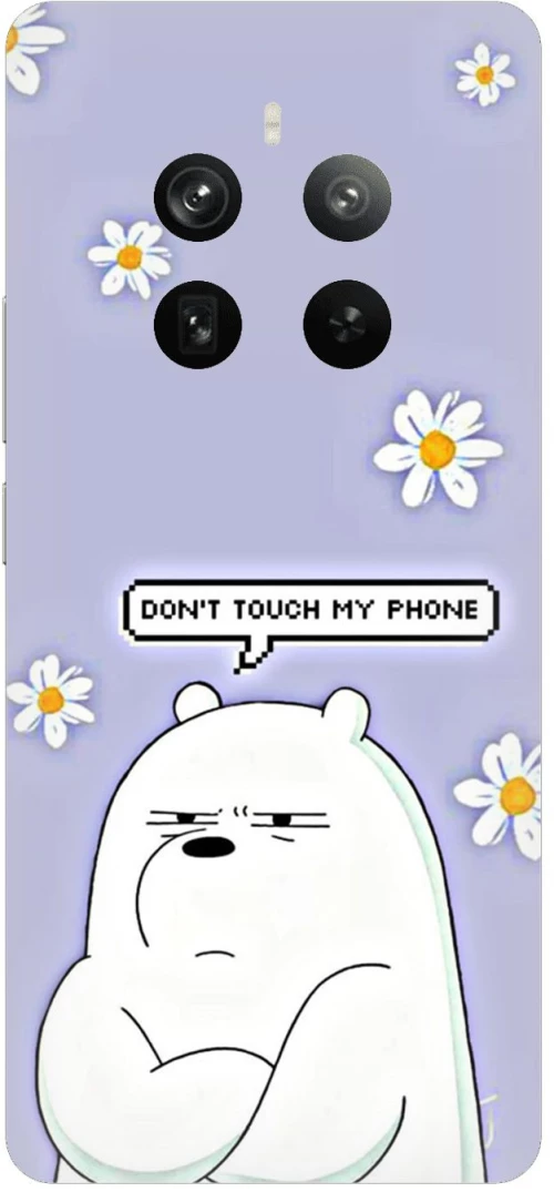 Don't Touch My Phone Bear Case θήκη για Realme 12 Pro 5G
