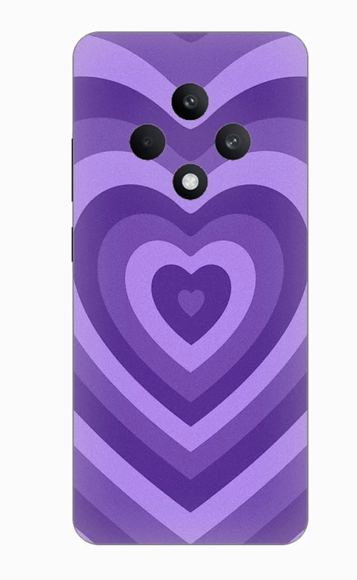 Purple Hearts Silicone Case θήκη για OPPO Reno 12F 5G
