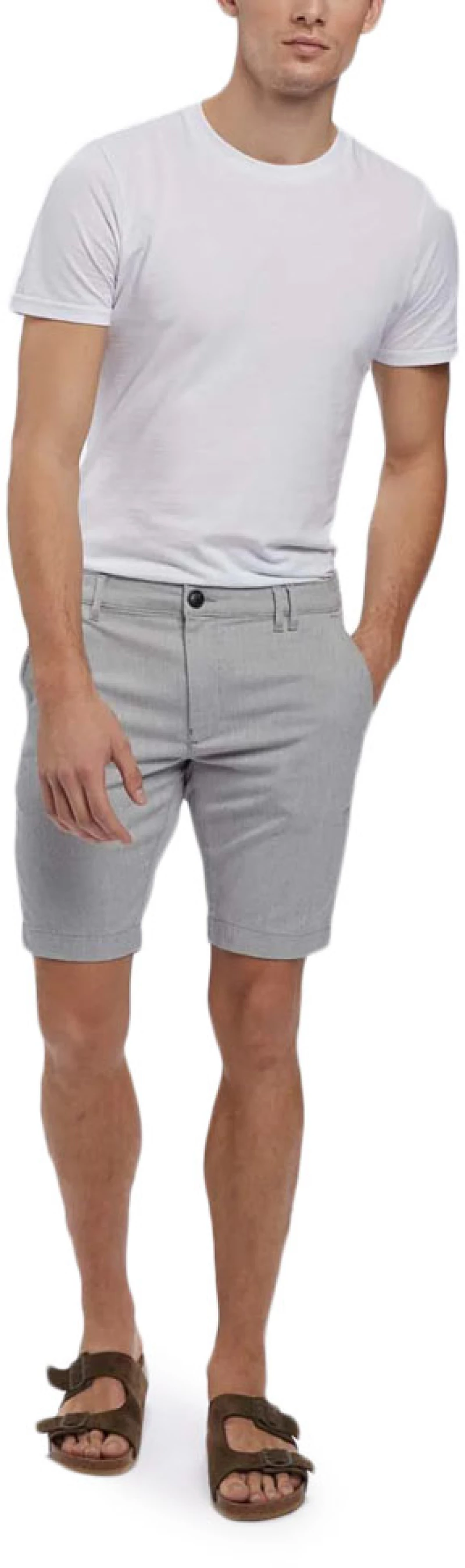 GABBA JET DOMO SHORTS MEN GABBA ΓΚΡΙ- ΛΕΥΚΟ (10400-0014)