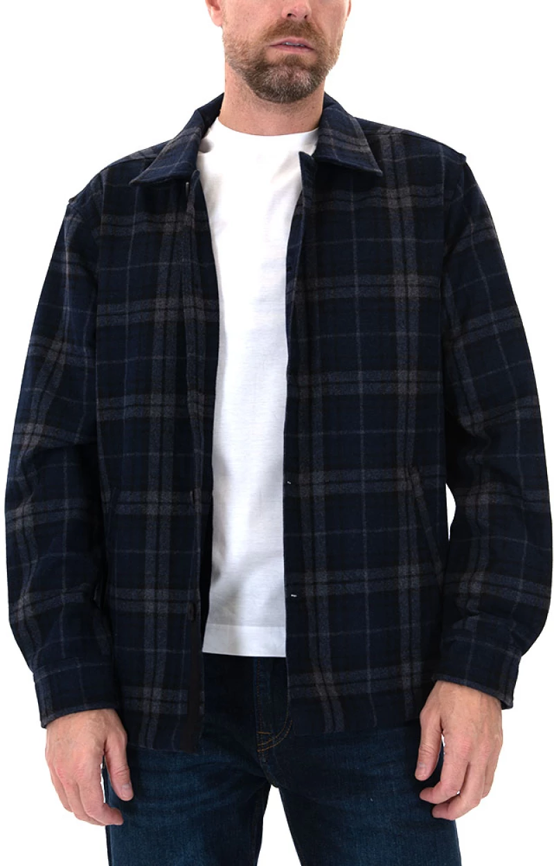 GABBA REBEL BLAUT OVERSHIRT MEN GABBA ΓΚΡΙ- ΜΠΛΕ (10747-0009)