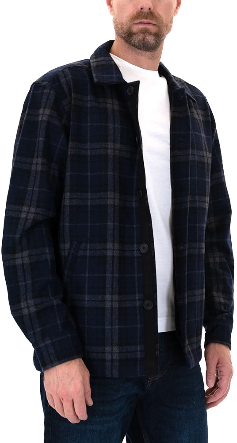 GABBA REBEL BLAUT OVERSHIRT MEN GABBA ΓΚΡΙ- ΜΠΛΕ (10747-0009)