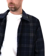 GABBA REBEL BLAUT OVERSHIRT MEN GABBA ΓΚΡΙ- ΜΠΛΕ (10747-0009)