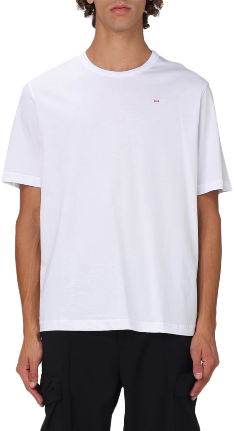 DIESEL T-ADJUST-MICRODIV T-SHIRT MEN DIESEL ΛΕΥΚΟ (A14931-0NIAX-100)