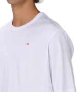 DIESEL T-ADJUST-MICRODIV T-SHIRT MEN DIESEL ΛΕΥΚΟ (A14931-0NIAX-100)