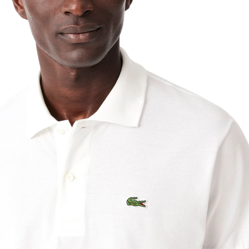 LACOSTE ORIGINAL REGULAR FIT POLO T-SHIRT MEN LACOSTE ΛΕΥΚΟ (L1212-001)