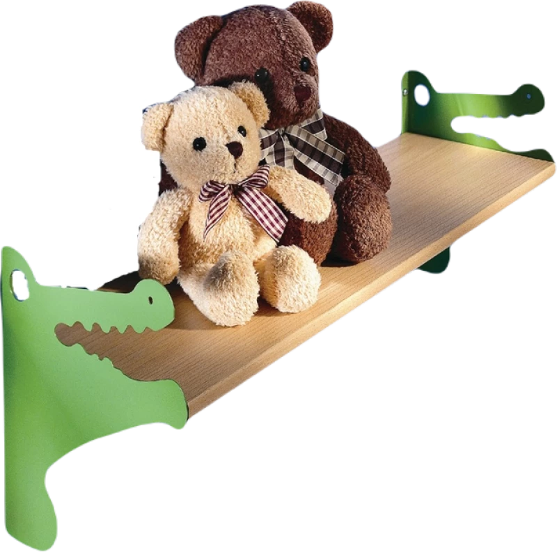 Kit ES Kroko  Ράφι Οξυά Με 2 Βραχίονες , Πράσινο 80Χ20CM
