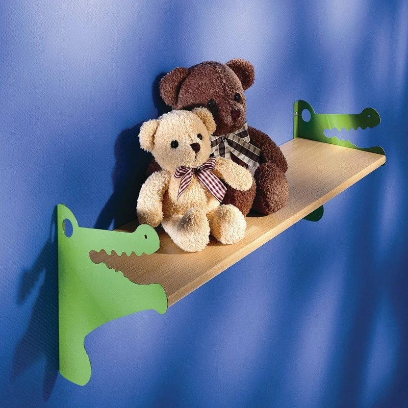 Kit ES Kroko  Ράφι Οξυά Με 2 Βραχίονες , Πράσινο 80Χ20CM