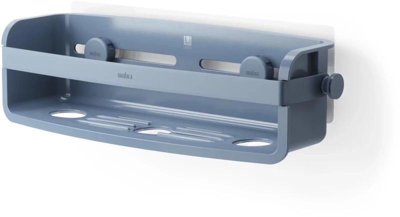 Ράφι μπάνιου με αυτοκόλλητες βεντούζες Umbra flex Slate Blue