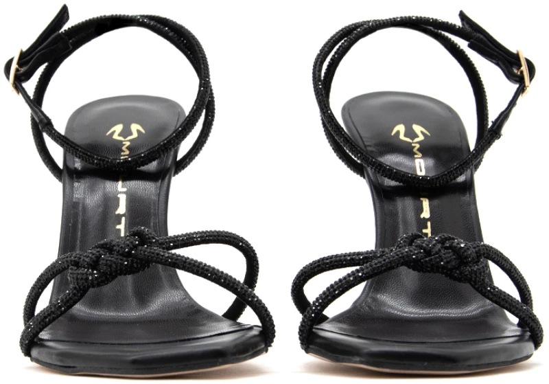 MOURTZI LEATHER HIGH HEEL SANDALS WOMEN MOURTZI ΜΑΥΡΟ (MRTZ-10/1008E20-BLACK-L)