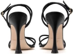 MOURTZI LEATHER HIGH HEEL SANDALS WOMEN MOURTZI ΜΑΥΡΟ (MRTZ-10/1008E20-BLACK-L)