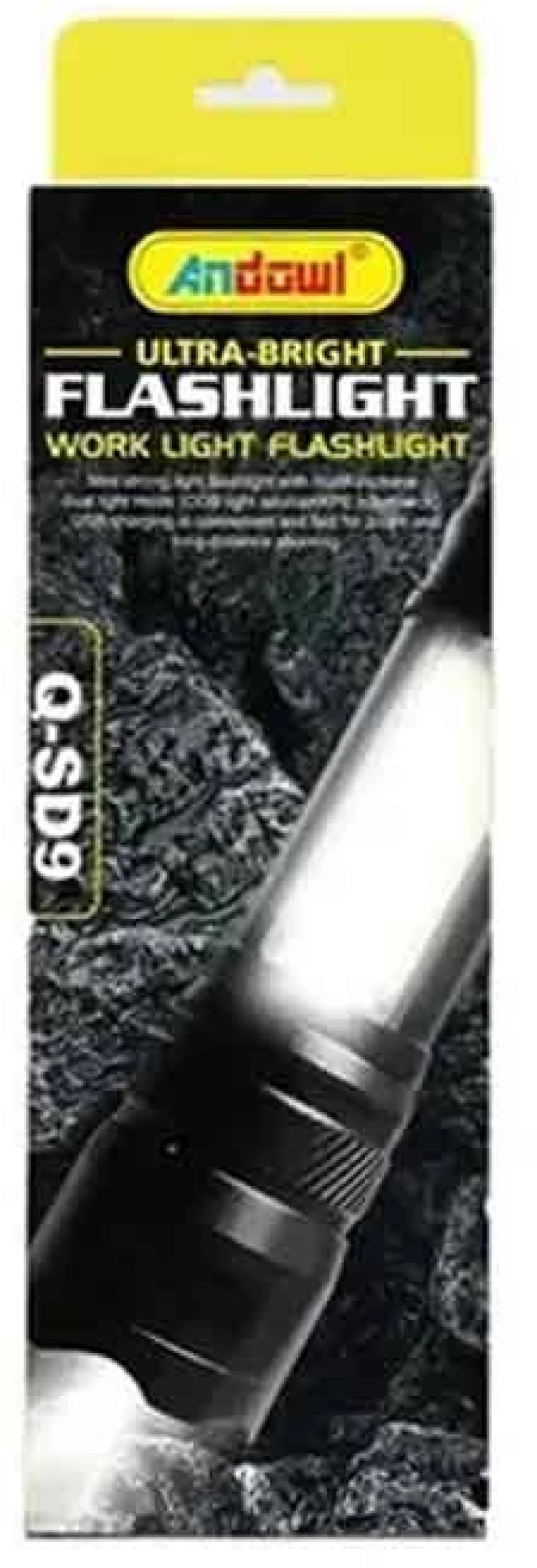 Andowl Φακός χειρός LED Work Light Flashlight Q-SD9 - Ultra Bright Flashlight