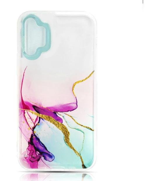 Watercolor Marble Samsung A32 5G #3 transparent / pink