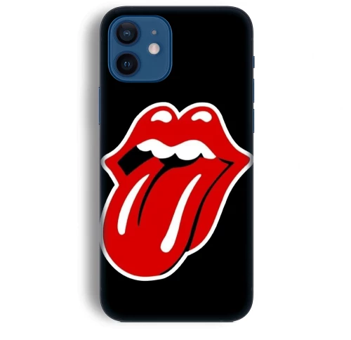 Rolling Stones  Silicone case Θήκη για iPhone 11 black-red