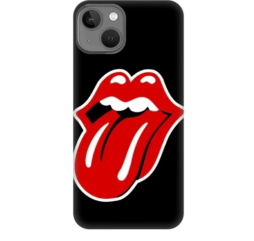 Rolling Stones  Silicone case Θήκη για iPhone 13 black-red