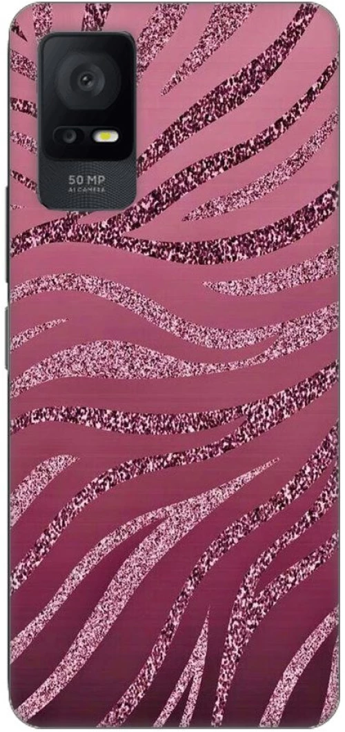 Pink Zebra  Silicone Case θήκη για TCL 406