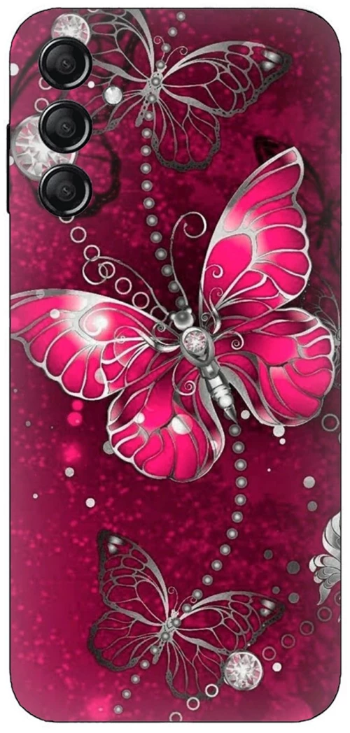 Butterfly Fuchsia Case θήκη για Samsung Galaxy S24 Plus 5G