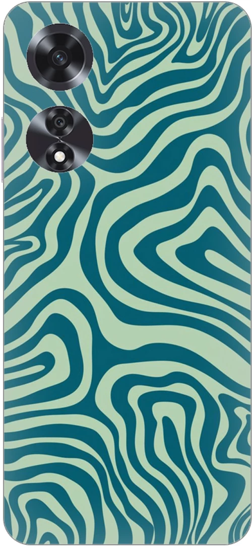 Green Lines  Silicone Case θήκη για OPPO A58 4G