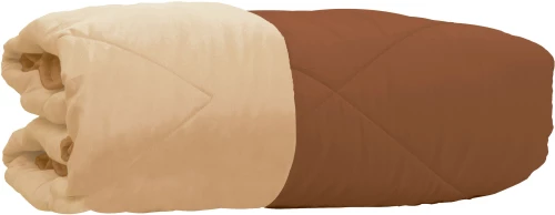 Κουβερλί Μονό Δίχρωμο Microfiber 160x240εκ Καφέ-Μπεζ Viopros
