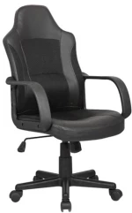 Πολυθρόνα Διευθυντή Mesh - PU Μαύρο.BF2850 Woodwell 56x55x98/108υψ 17053 ΕΟ298,1