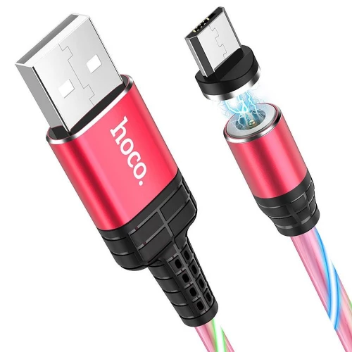 HOCO cable USB magnetic Ingenious Micro 2A U90 red