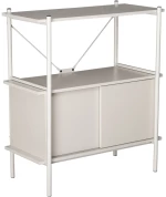 POPULAR ΒΙΒΛΙΟΘΗΚΗ CREAM 80x40x92
