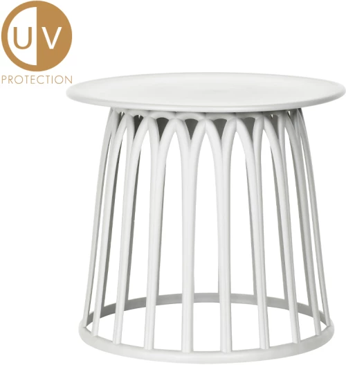 BASKET COFFEE TABLE ΛΕΥΚΟ 50x50x44