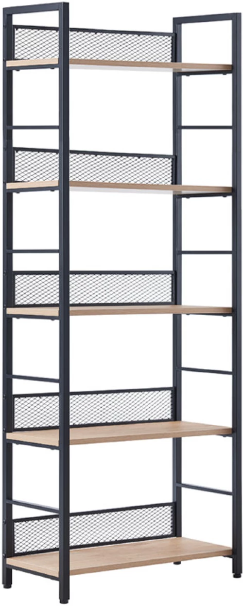 NEST ΒΙΒΛΙΟΘΗΚΗ ΦΥΣΙΚΟ ΜΑΥΡΟ 60x28x154
