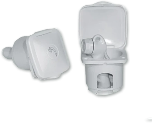 Θήκη Ντουζ Τετράγωνη Λευκή Πλαστική